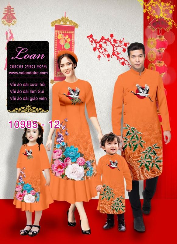 Vải áo dài tết cho gia đình
