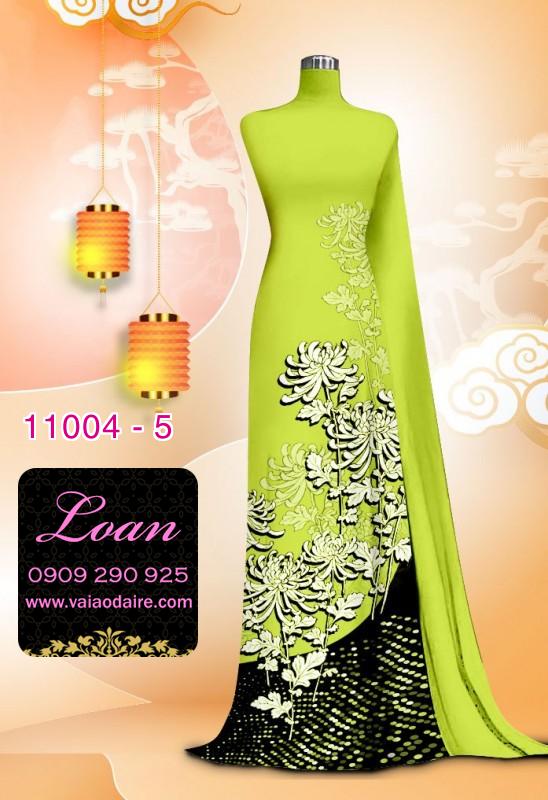 Vải áo dài hoa 3D