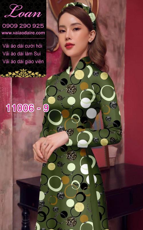 Vải áo dài hoa 3D