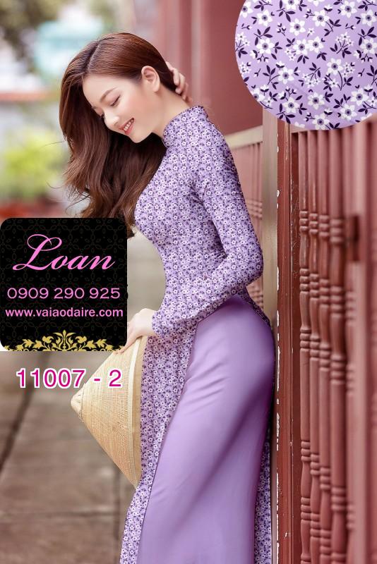 Vải áo dài hoa nhí