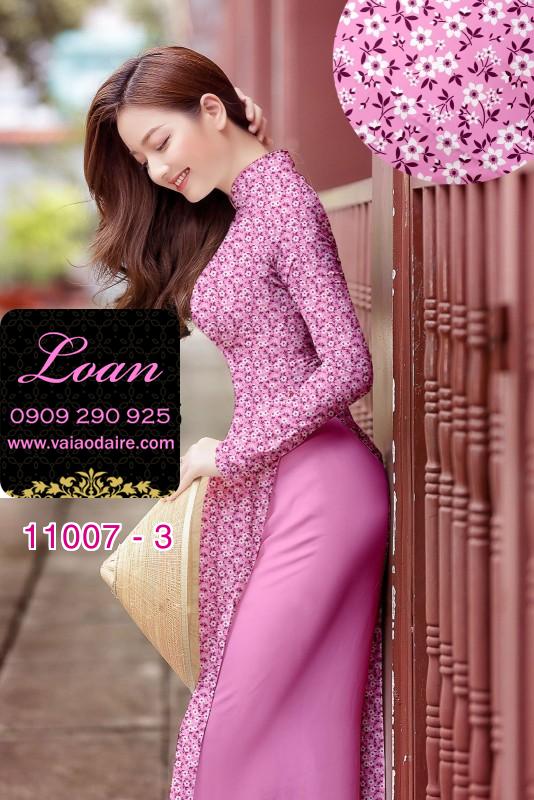 Vải áo dài hoa nhí