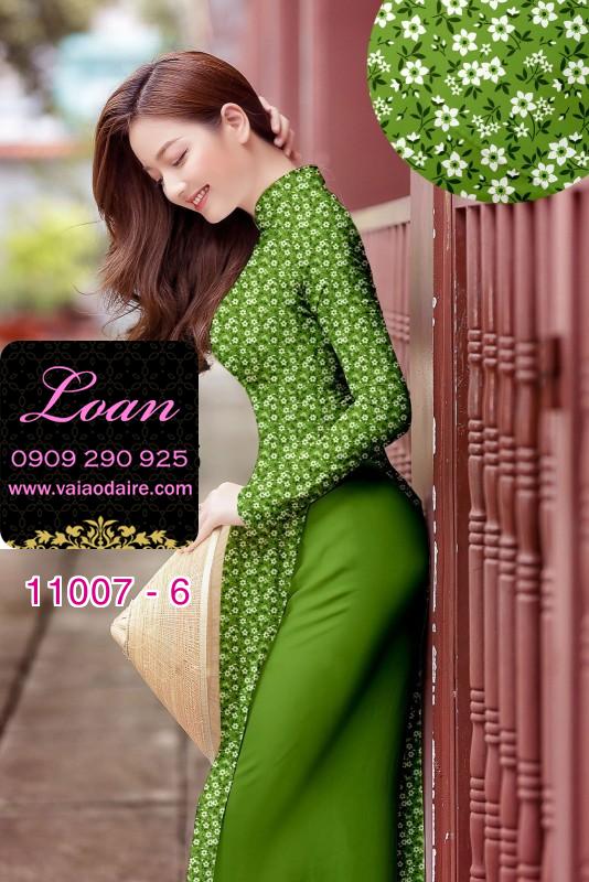 Vải áo dài hoa nhí
