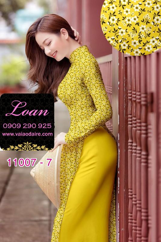 Vải áo dài hoa nhí