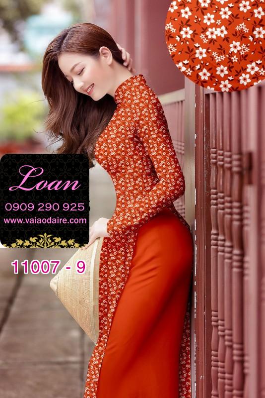 Vải áo dài hoa nhí