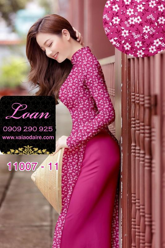 Vải áo dài hoa nhí