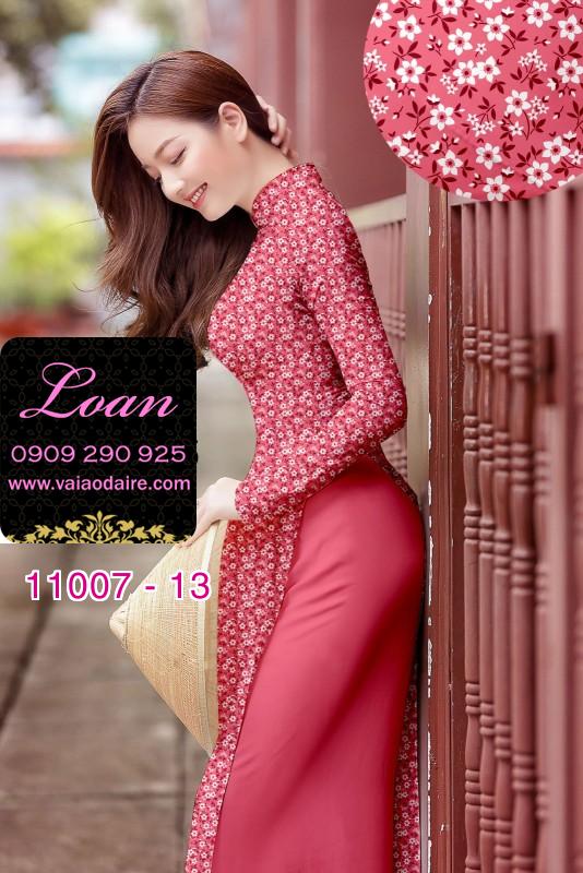 Vải áo dài hoa nhí