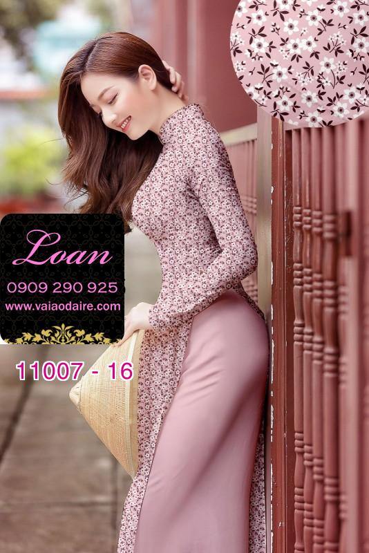 Vải áo dài hoa nhí