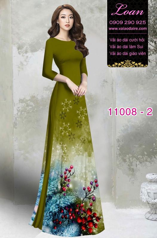Vải áo dài hoa 3D