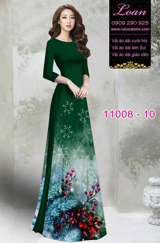 Vải áo dài hoa 3D