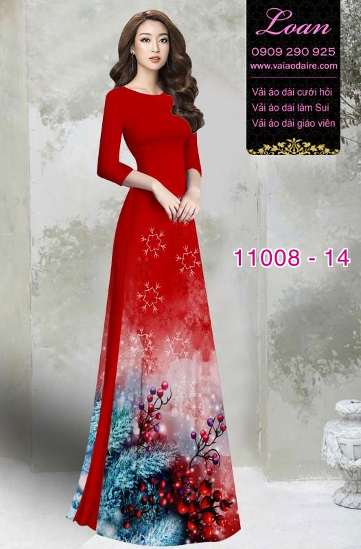 Vải áo dài hoa 3D