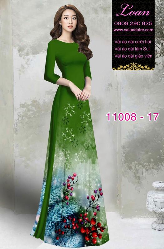 Vải áo dài hoa 3D