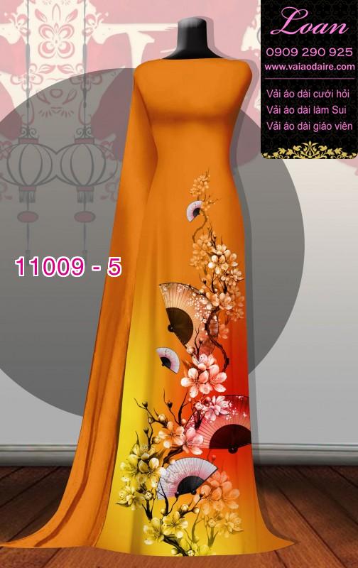 Vải áo dài hoa 3D