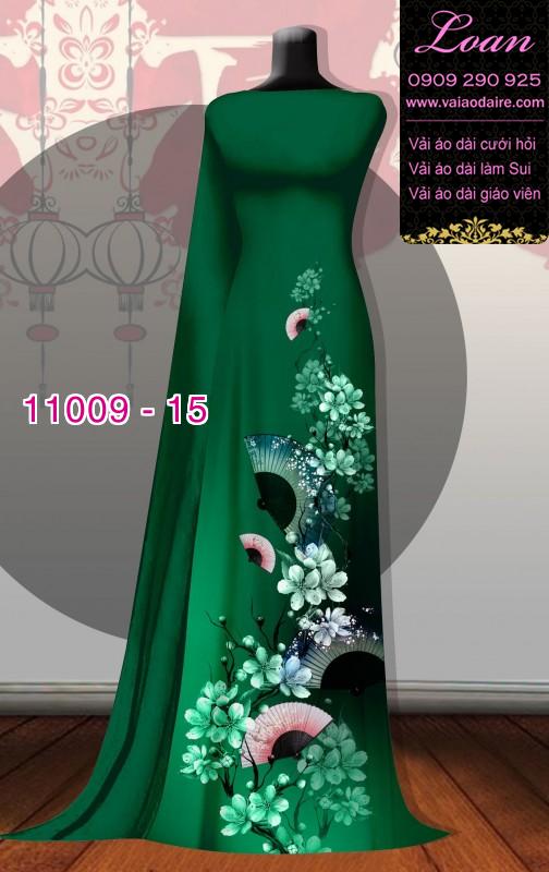 Vải áo dài hoa 3D