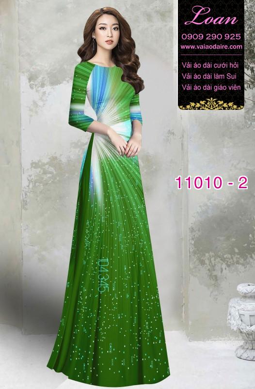 Vải áo dài hoa 3D