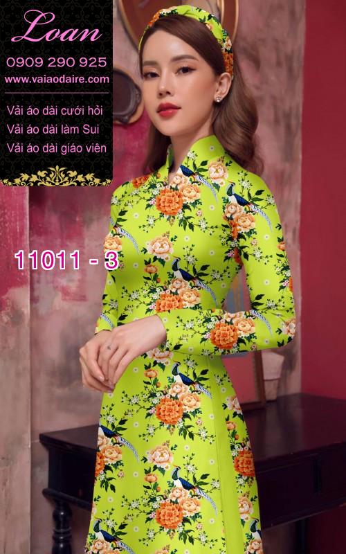 Vải áo dài hoa đều