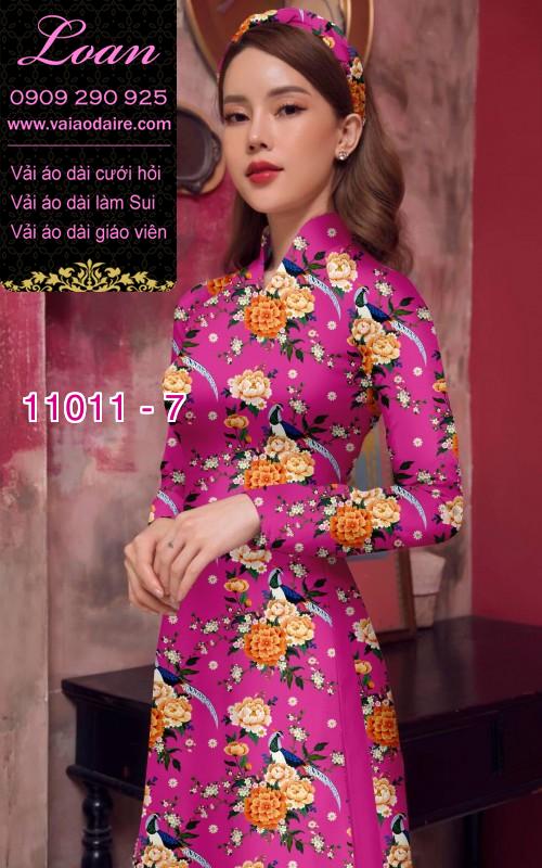 Vải áo dài hoa đều