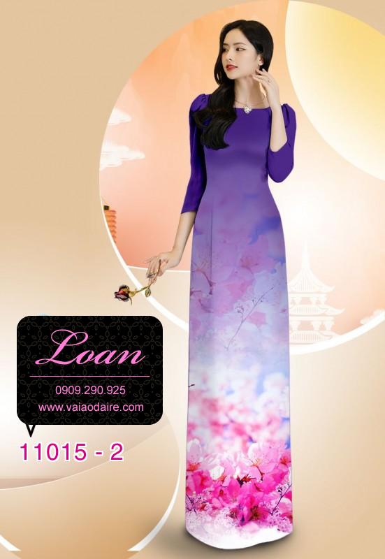 Vải áo dài hoa 3D