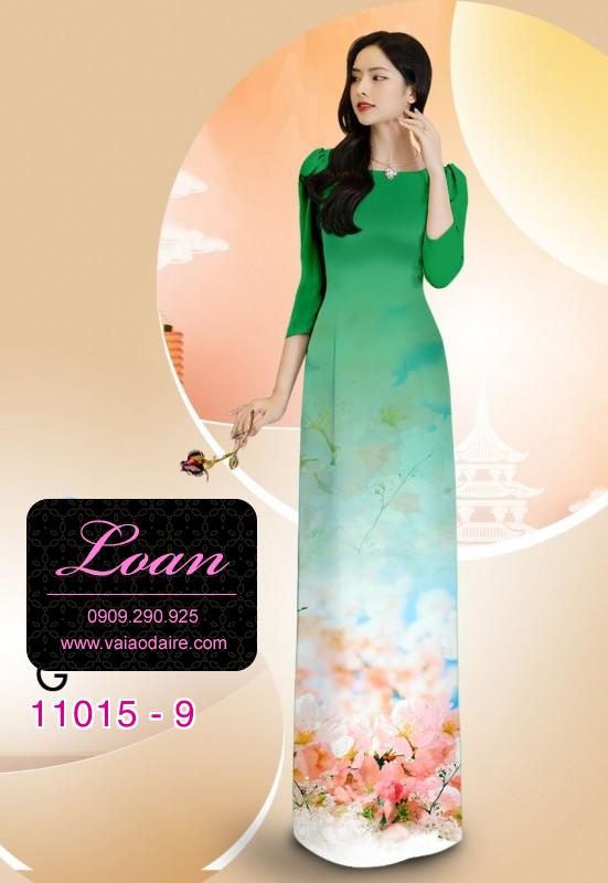Vải áo dài hoa 3D