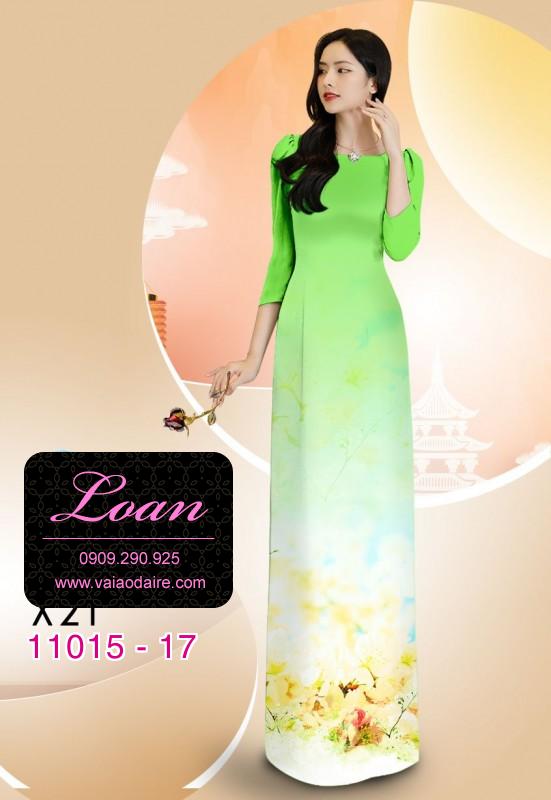 Vải áo dài hoa 3D