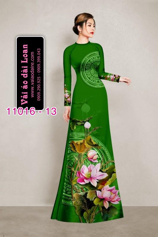 Vải áo dài hoa 3D