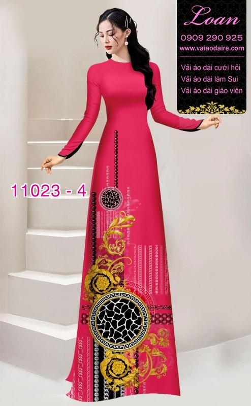 Vải áo dài hoa 3D Vải áo dài hoa 3D