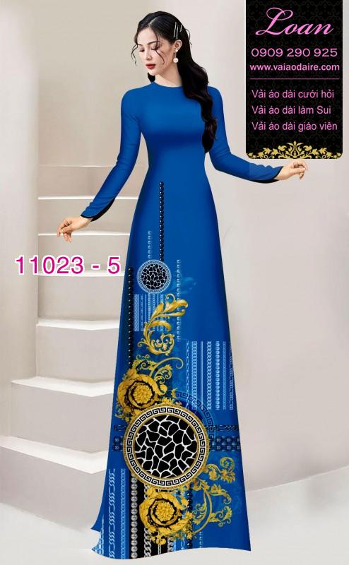 Vải áo dài hoa 3D Vải áo dài hoa 3D