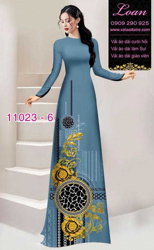 Vải áo dài hoa 3D Vải áo dài hoa 3D