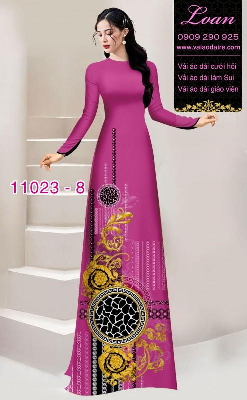Vải áo dài hoa 3D Vải áo dài hoa 3D