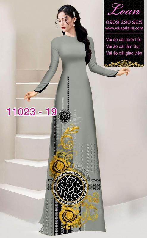 Vải áo dài hoa 3D Vải áo dài hoa 3D