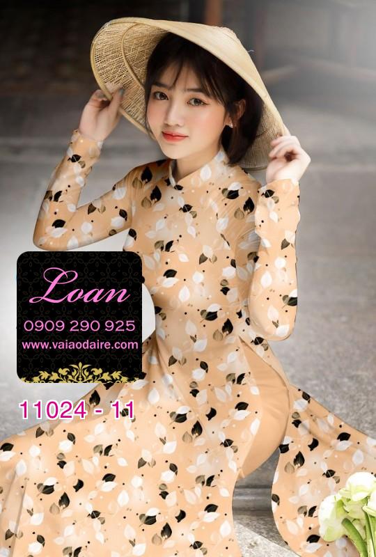 Vải áo dài hoa nhỏ