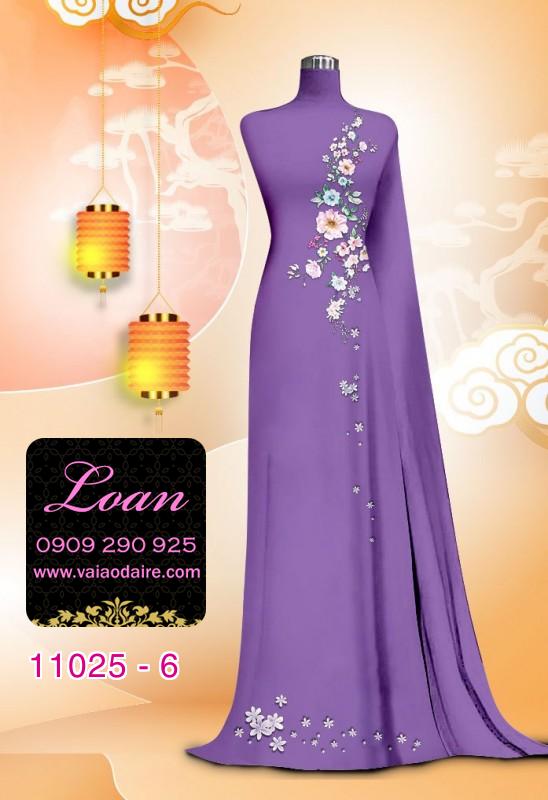 Vải áo dài hoa nhẹ nhàng