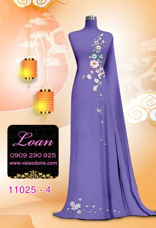 Vải áo dài hoa nhẹ nhàng
