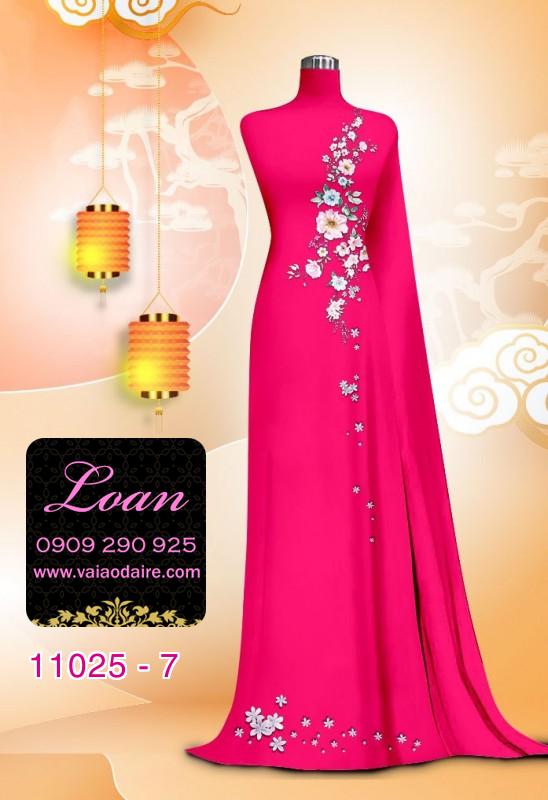Vải áo dài hoa nhẹ nhàng