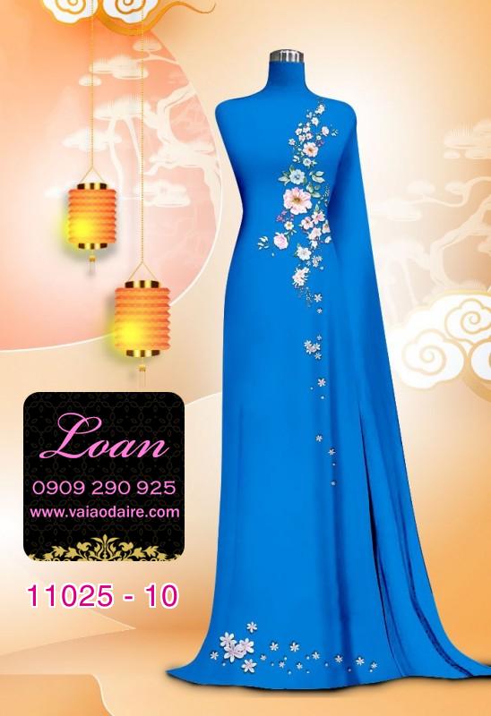 Vải áo dài hoa nhẹ nhàng