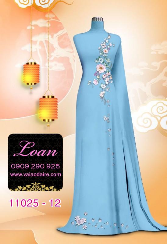 Vải áo dài hoa nhẹ nhàng