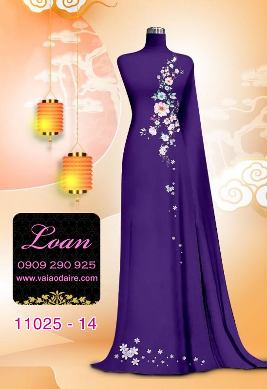 Vải áo dài hoa nhẹ nhàng
