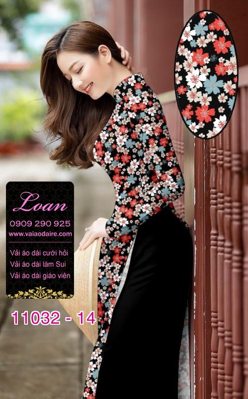Vải áo dài hoa nhí Vải áo dài hoa nhí