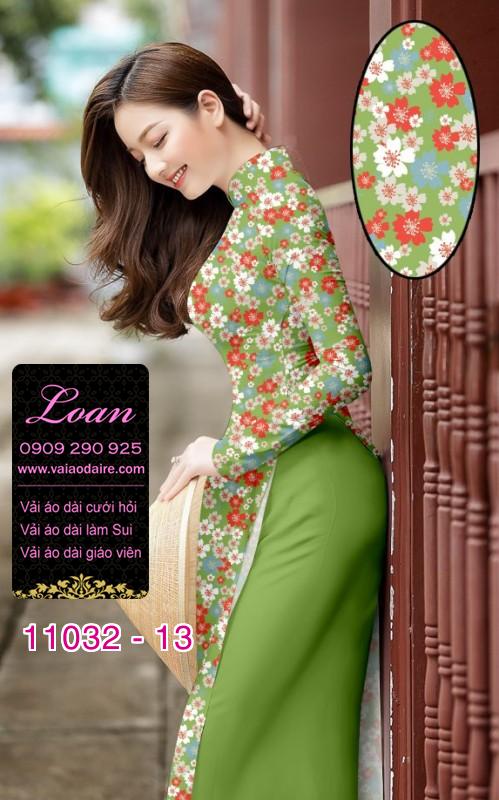 Vải áo dài hoa nhí Vải áo dài hoa nhí