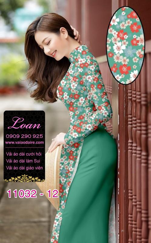 Vải áo dài hoa nhí Vải áo dài hoa nhí