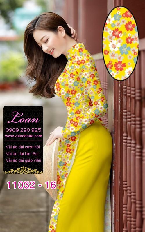 Vải áo dài hoa nhí Vải áo dài hoa nhí