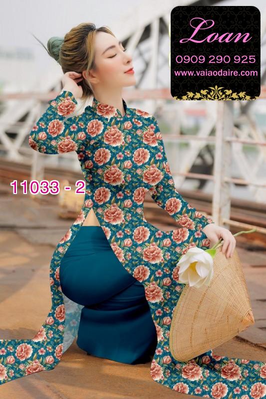 Vải áo dài hoa nhí