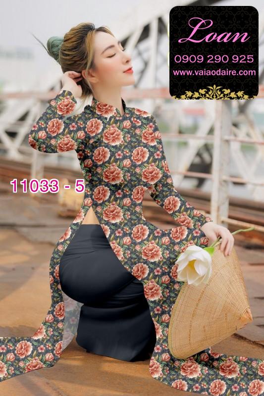 Vải áo dài hoa nhí