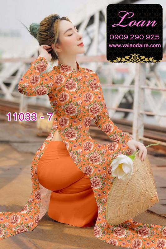 Vải áo dài hoa nhí