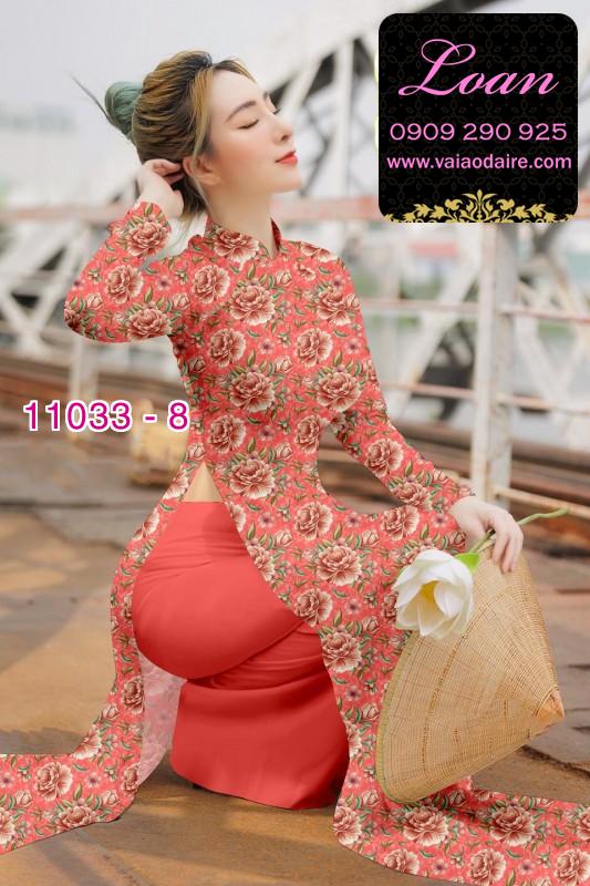 Vải áo dài hoa nhí