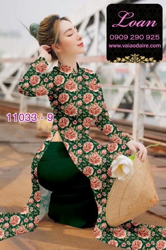 Vải áo dài hoa nhí