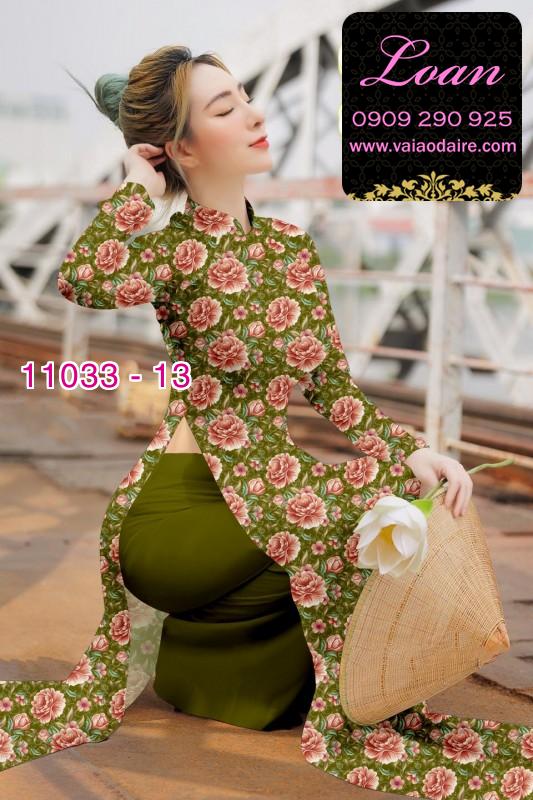 Vải áo dài hoa nhí