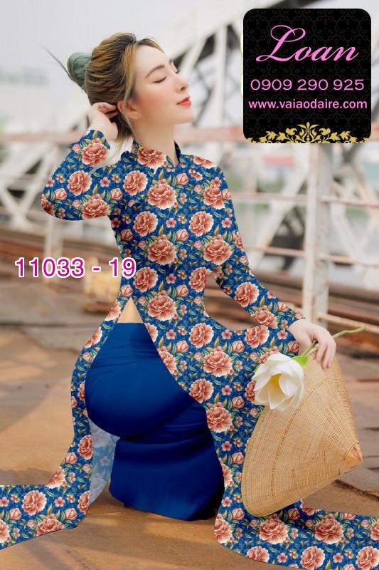 Vải áo dài hoa nhí