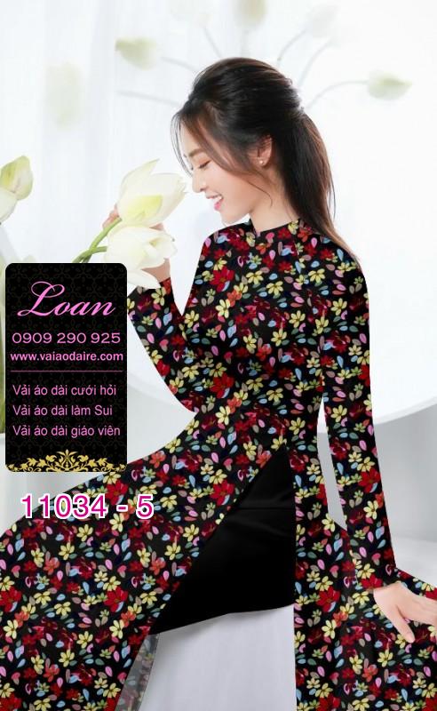 Vải áo dài hoa nhí