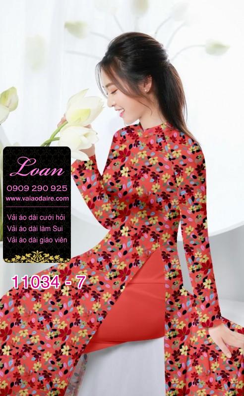 Vải áo dài hoa nhí