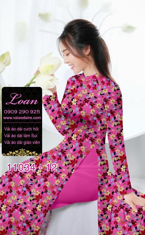Vải áo dài hoa nhí